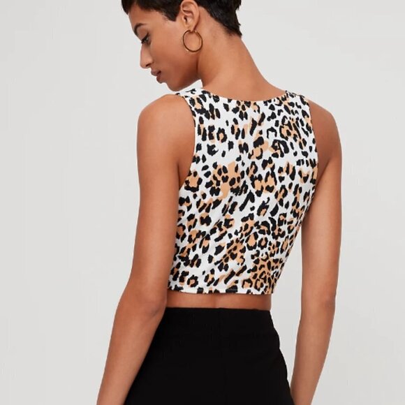 BABATON | Aritzia Jeronimo Cropped Cheetah Tank Top | Sz. XS - Picture 6 of 10